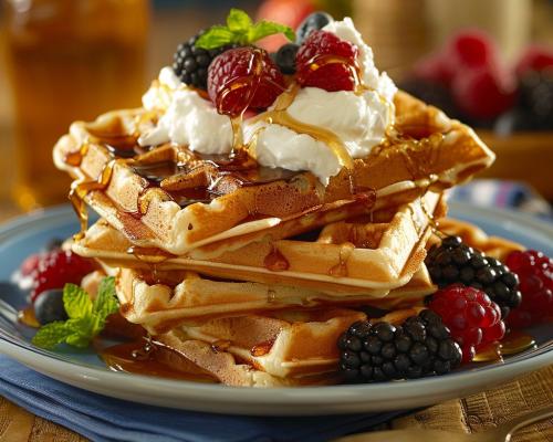 Waffle Honey & Fruit img